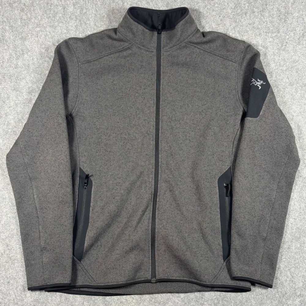 Arc'teryx Covert Cardigan Mens L Gray Heather Full Zip Alpenex Fleece Jacket